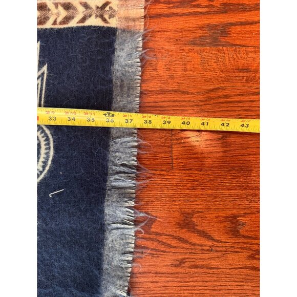 Alpaca Wool Hooded Poncho Unisex Aztec Wolf Eagle All Seasons Native American - Picture 9 of 10